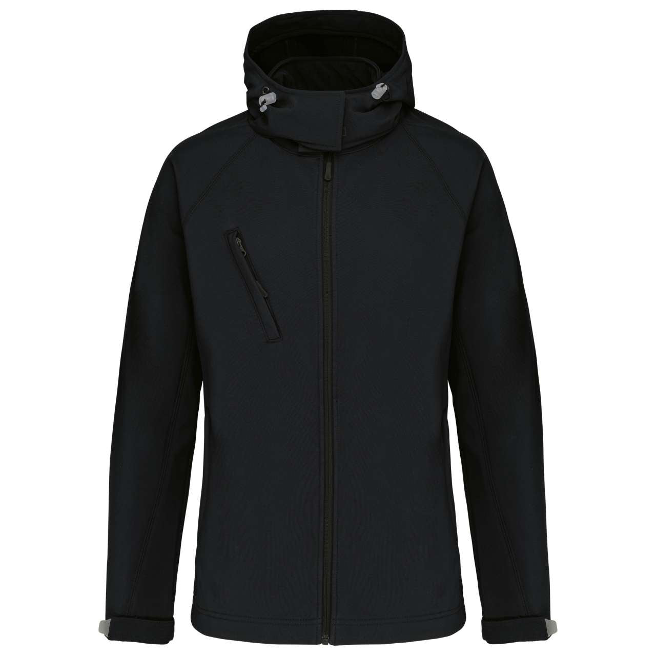 KA414 - LADIES' DETACHABLE HOODED SOFTSHELL JACKET
