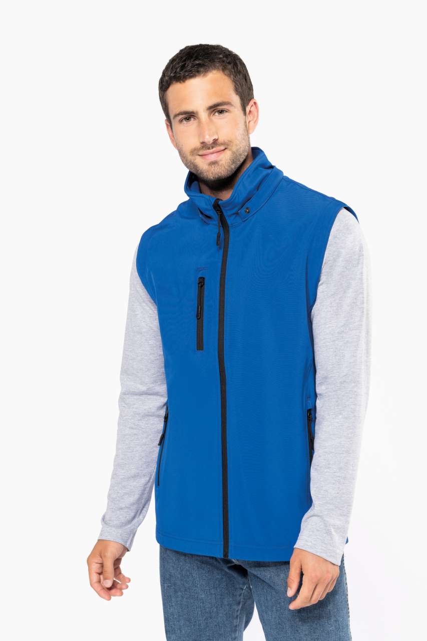 KA422 - UNISEX 3-LAYER SOFTSHELL HOODED JACKET WITH REMOVABLE SLEEVES