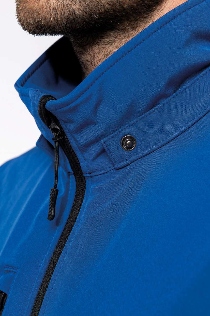 KA422 - UNISEX 3-LAYER SOFTSHELL HOODED JACKET WITH REMOVABLE SLEEVES