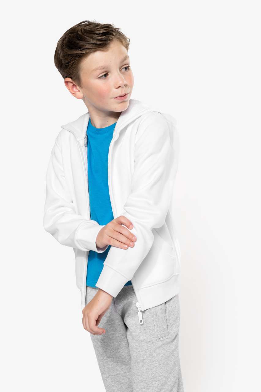 KA455 - KIDS FULL ZIP HOODED SWEATSHIRT