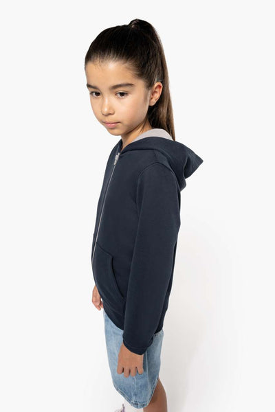 KA486 - KIDS' FULL ZIP HOODED SWEATSHIRT