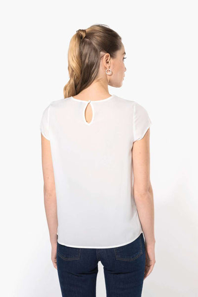 KA5002 - LADIES' SHORT-SLEEVED CREPE BLOUSE