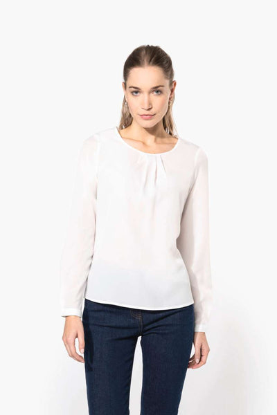 KA5003 - LADIES' LONG-SLEEVED CREPE BLOUSE