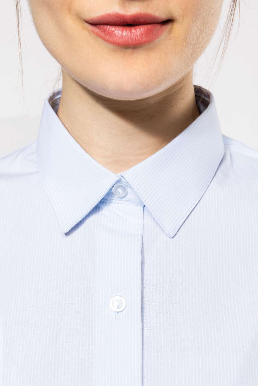 KA510 - LADIES’ LONG-SLEEVED COTTON POPLIN SHIRT