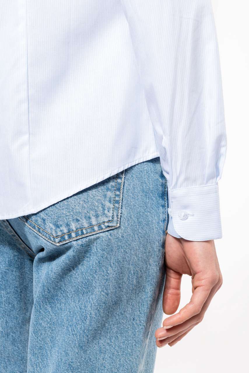 KA510 - LADIES’ LONG-SLEEVED COTTON POPLIN SHIRT