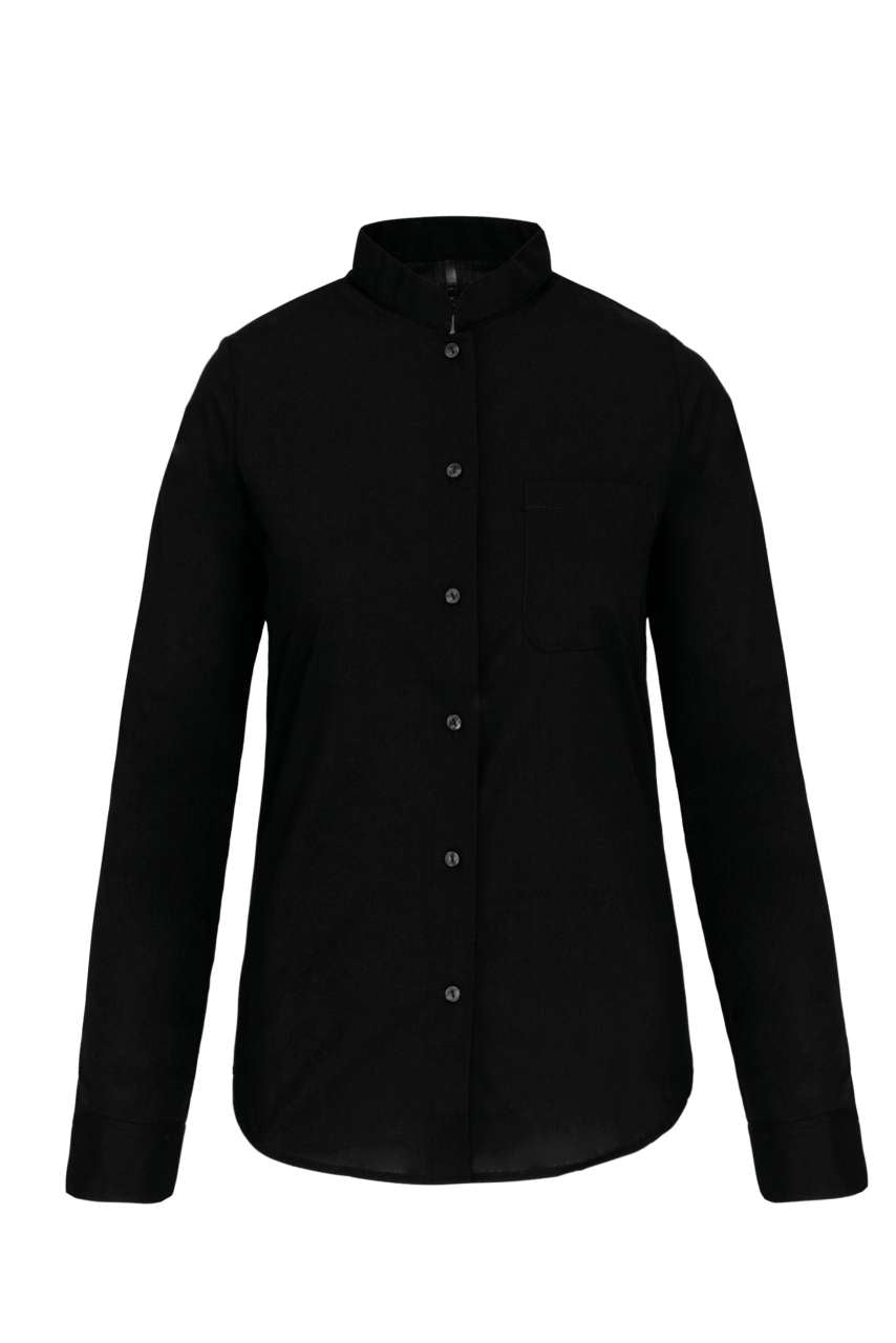 KA514 - LADIES' LONG-SLEEVED MANDARIN COLLAR SHIRT