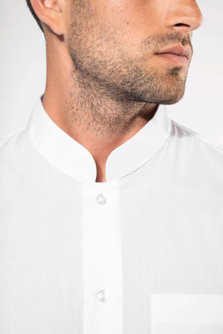 KA515 - MEN'S LONG-SLEEVED MANDARIN COLLAR SHIRT