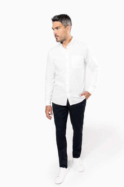 KA516 - LONG-SLEEVED WASHED OXFORD COTTON SHIRT