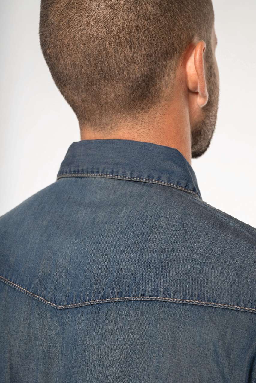 KA519 - MEN'S LONG-SLEEVED DENIM SHIRT