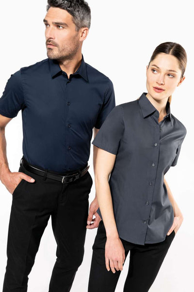 KA532 - LADIES' SHORT-SLEEVED COTTON/ELASTANE SHIRT