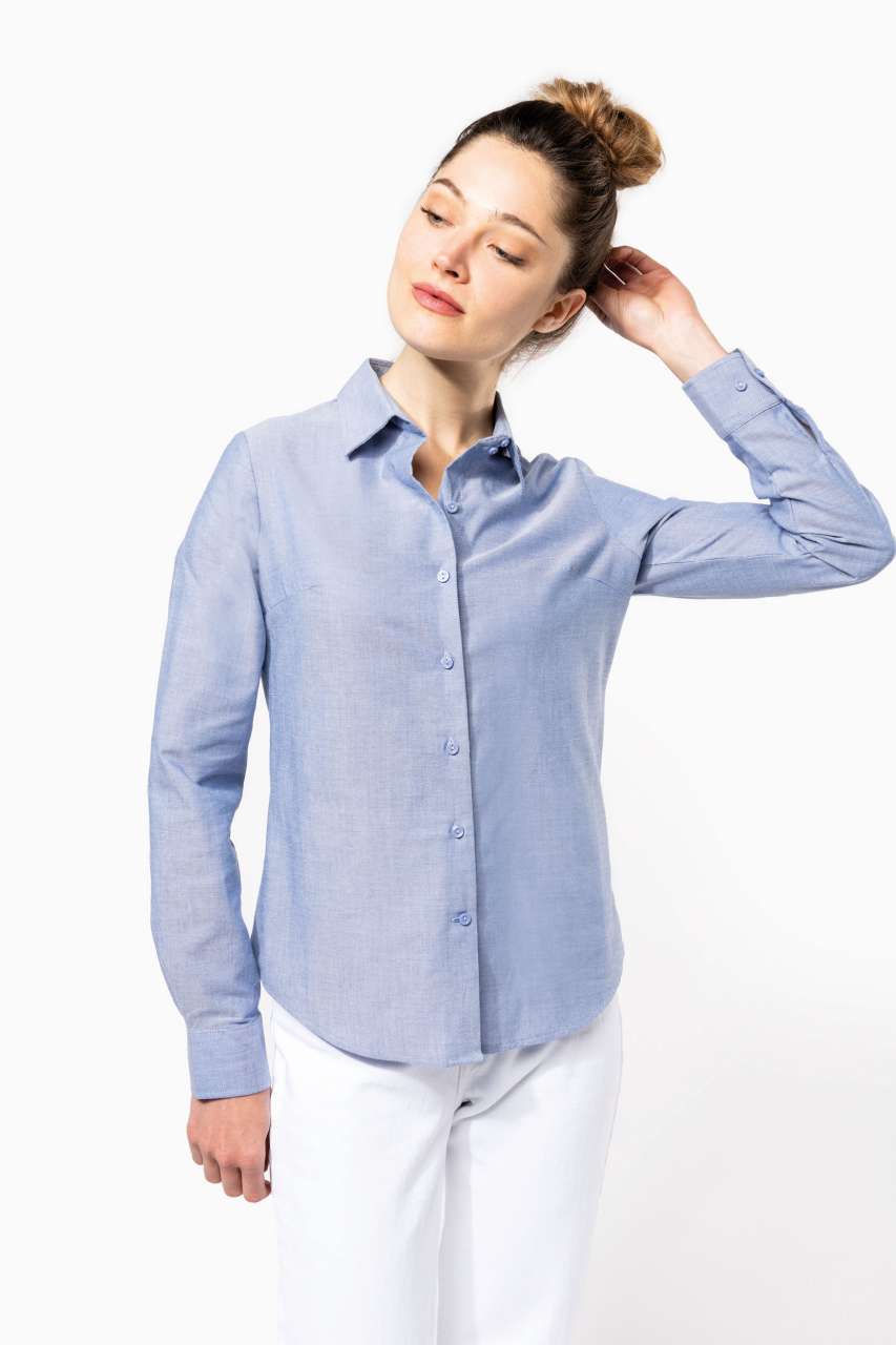 KA534 - LADIES' LONG-SLEEVED OXFORD SHIRT