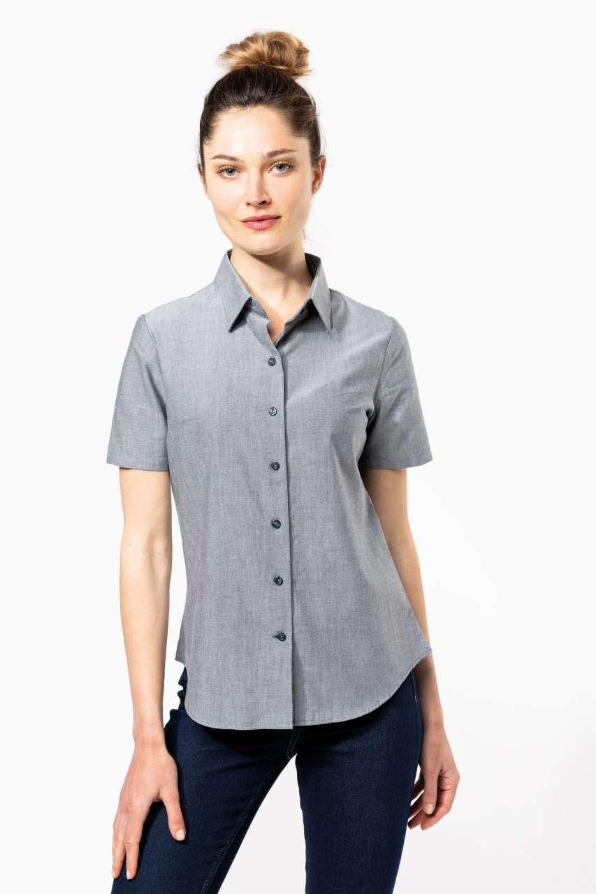 KA536 - LADIES' SHORT-SLEEVED OXFORD SHIRT
