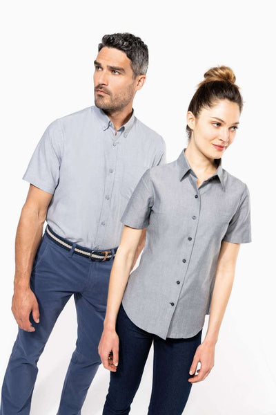 KA536 - LADIES' SHORT-SLEEVED OXFORD SHIRT