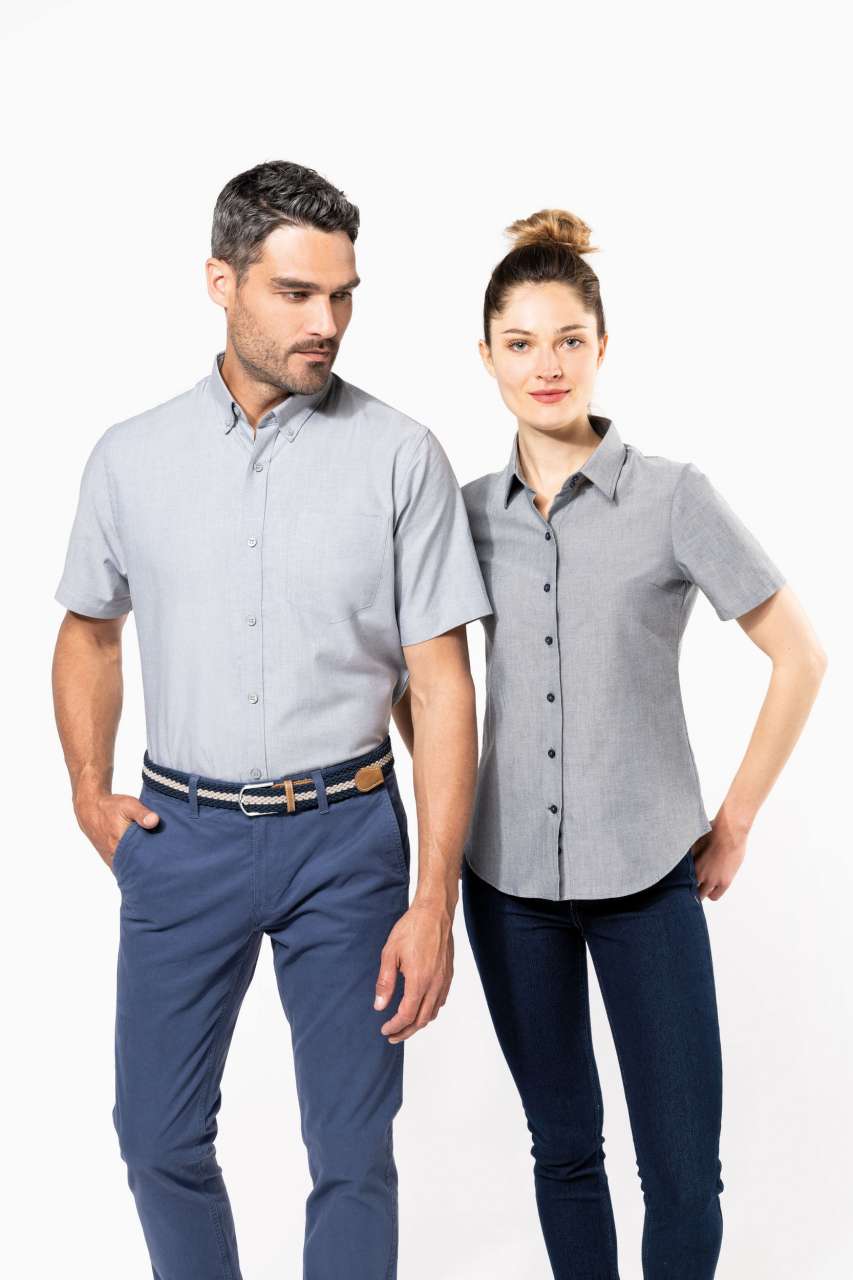 KA536 - LADIES' SHORT-SLEEVED OXFORD SHIRT