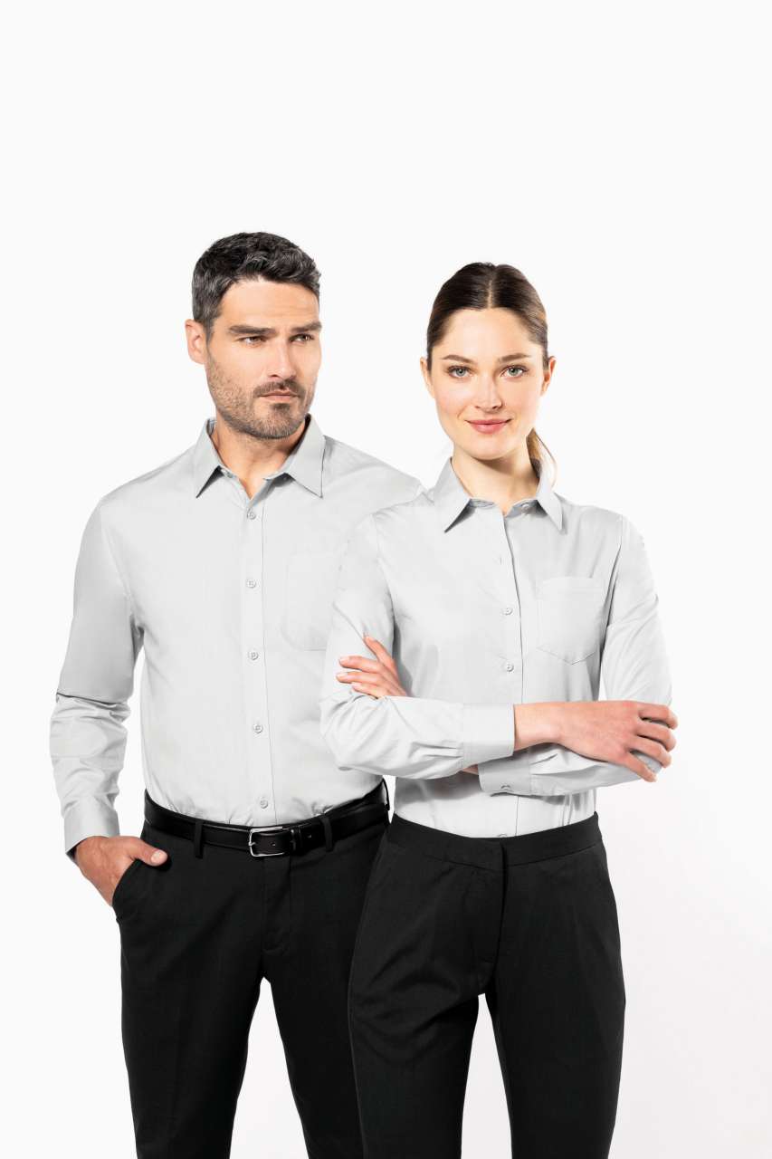 KA541 - MEN'S LONG-SLEEVED COTTON POPLIN SHIRT