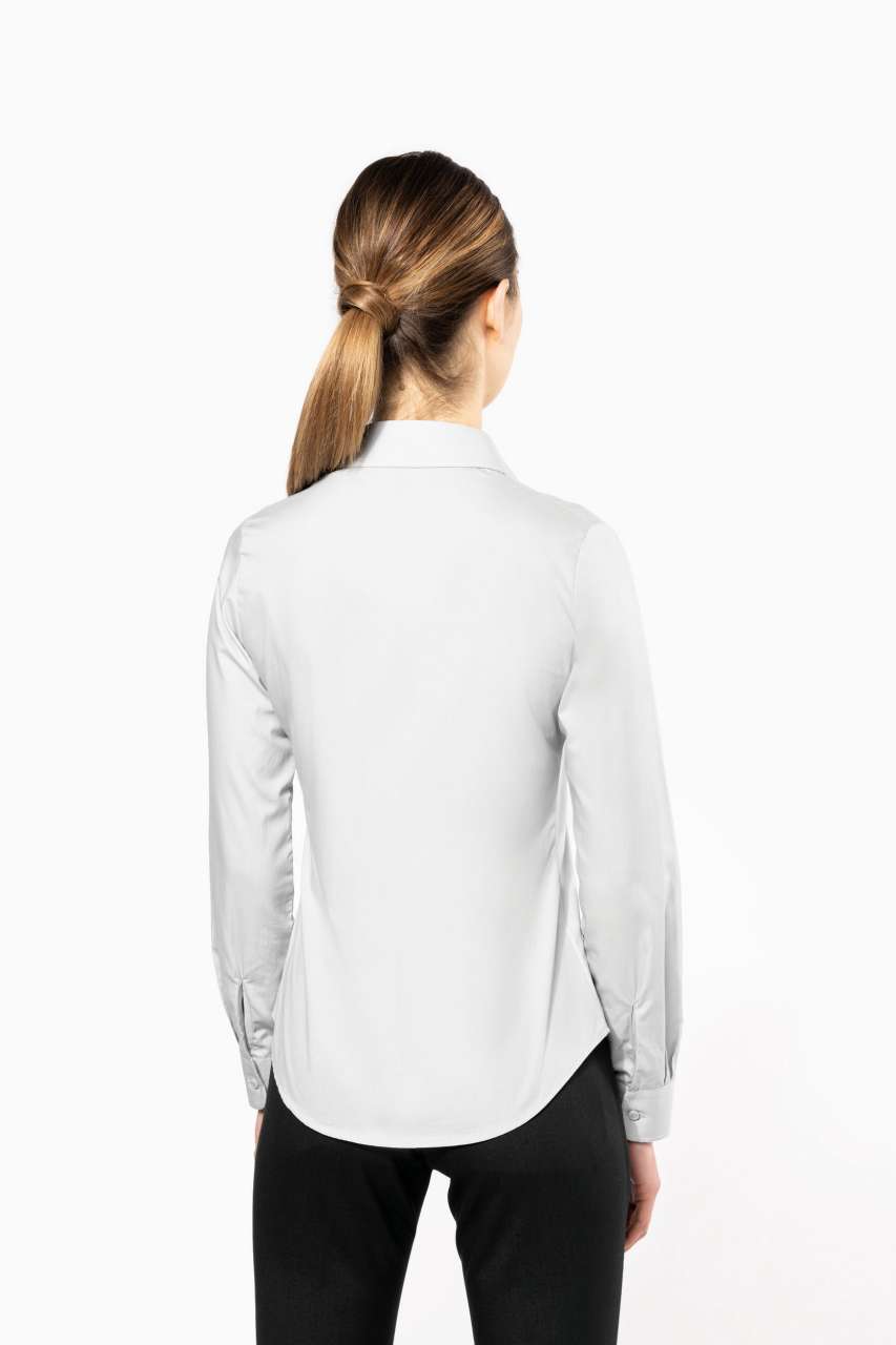 KA542 - LADIES' LONG-SLEEVED COTTON POPLIN SHIRT