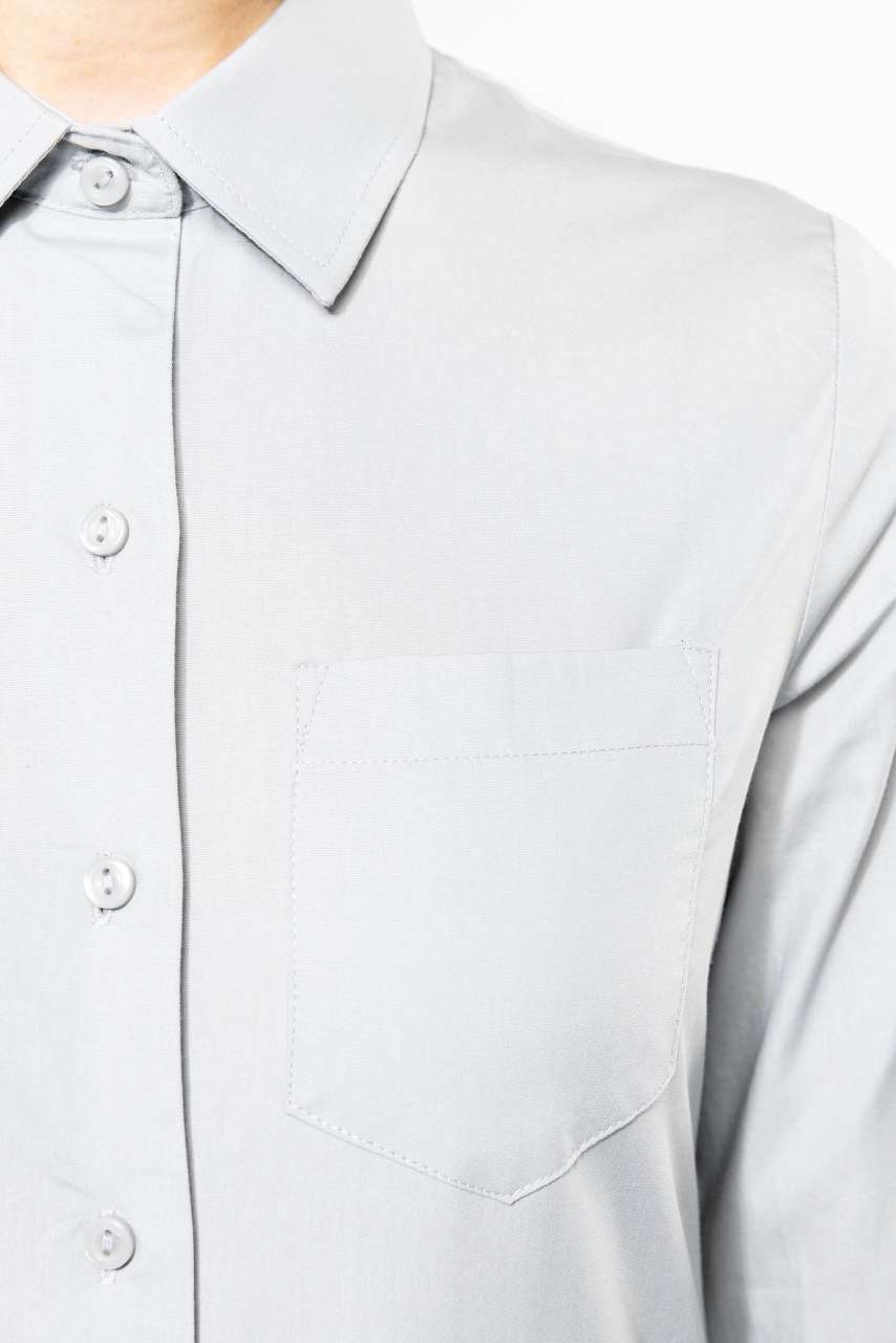 KA542 - LADIES' LONG-SLEEVED COTTON POPLIN SHIRT