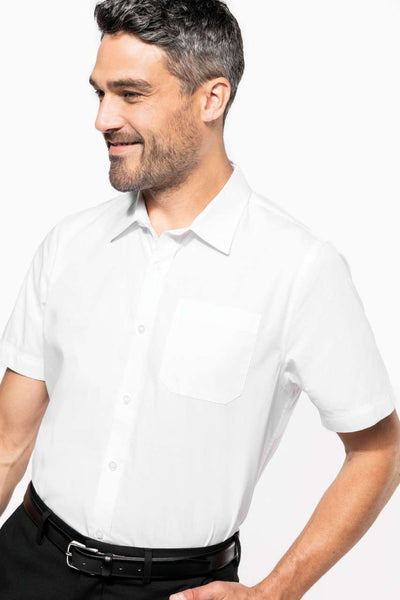 KA543 - MEN'S SHORT-SLEEVED COTTON POPLIN SHIRT
