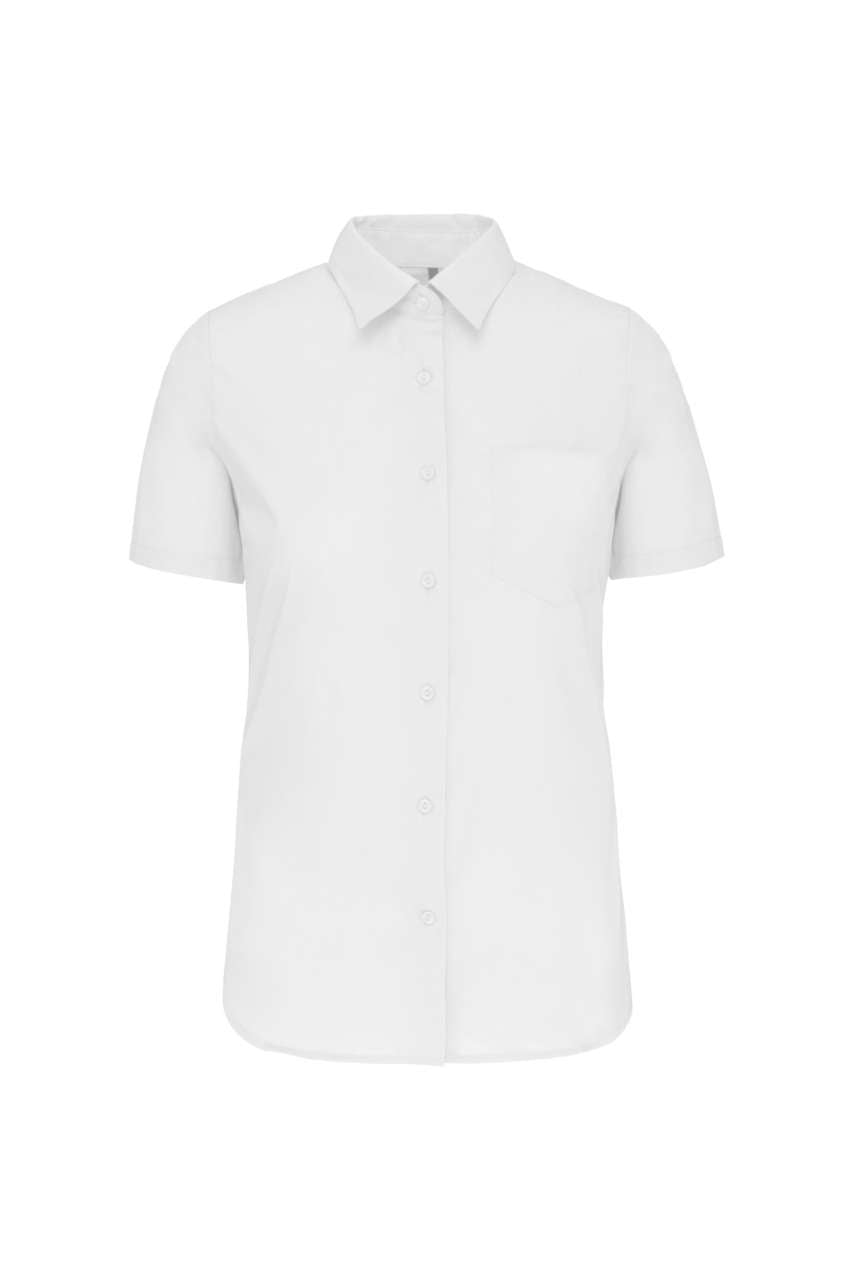 KA544 - LADIES' SHORT-SLEEVED COTTON POPLIN SHIRT