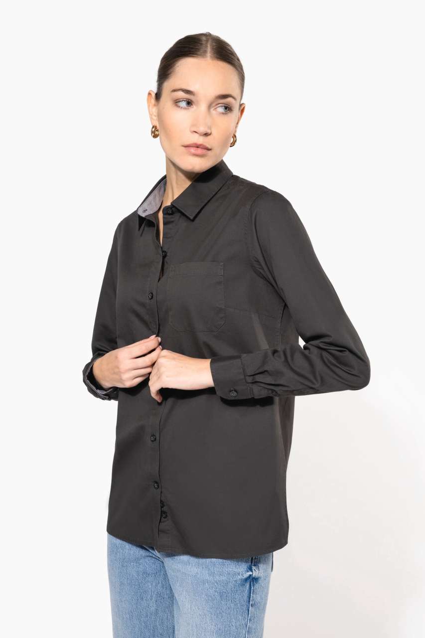 KA585 - LADIES’ NEVADA LONG SLEEVE COTTON SHIRT