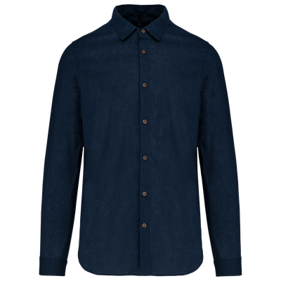 KA588 - MEN'S LONG SLEEVE LINEN AND COTTON SHIRT