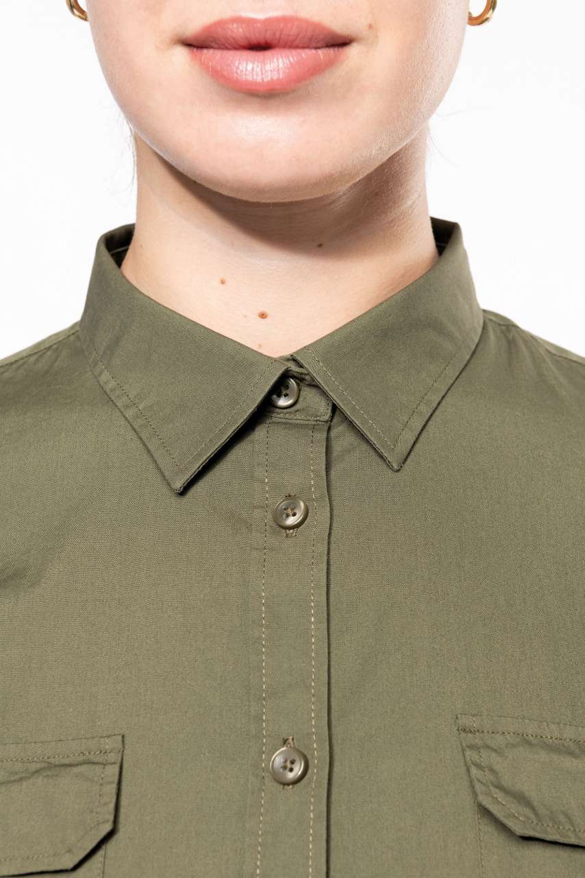 KA591 - LADIES' LONG-SLEEVED SAFARI SHIRT