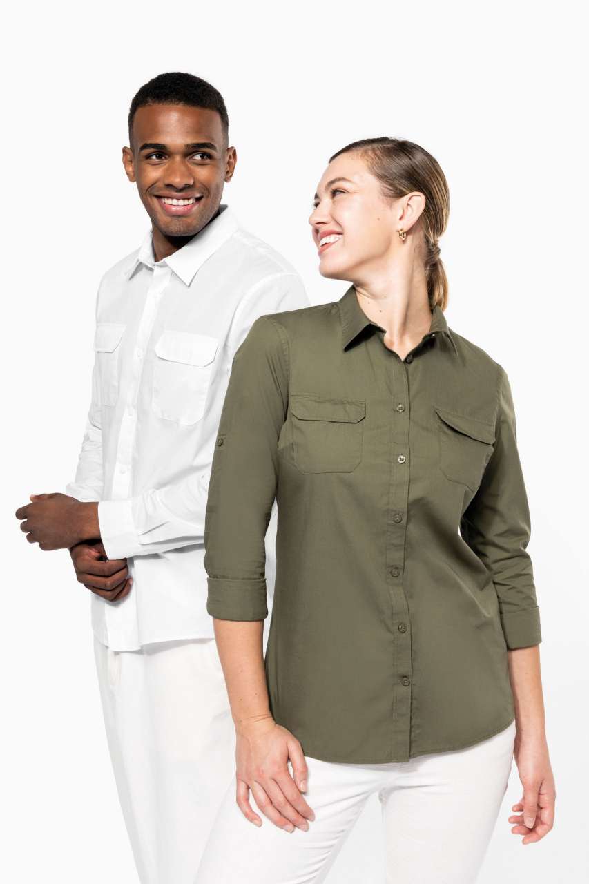 KA591 - LADIES' LONG-SLEEVED SAFARI SHIRT