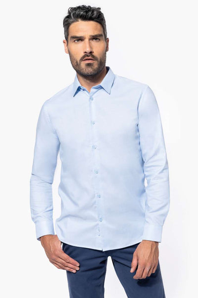 KA595 - MEN LONG-SLEEVED EASY CARE SHIRT WITHOUT POCKET