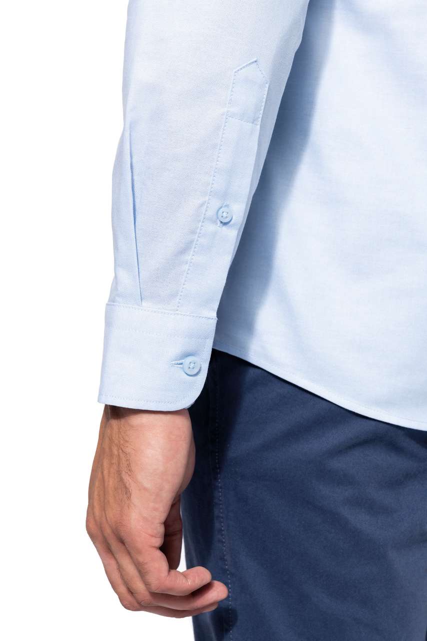 KA595 - MEN LONG-SLEEVED EASY CARE SHIRT WITHOUT POCKET