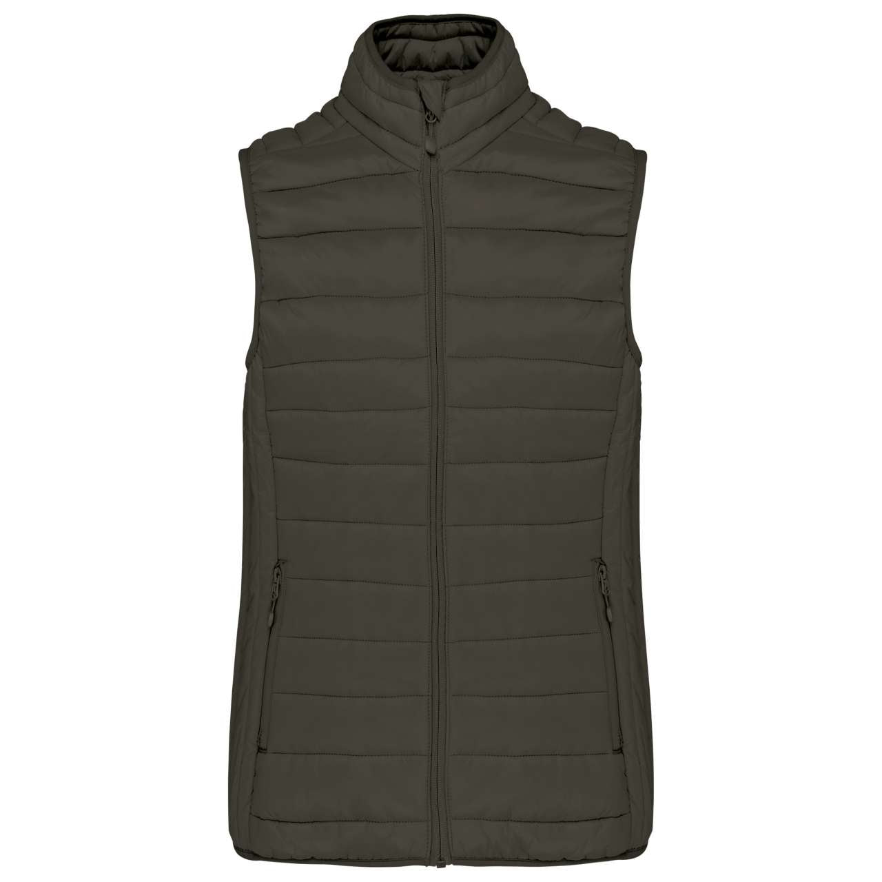 KA6114 - LADIES' LIGHTWEIGHT SLEEVELESS FAKE DOWN JACKET