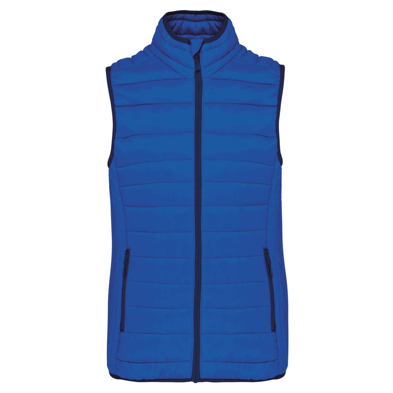 KA6114 - LADIES' LIGHTWEIGHT SLEEVELESS FAKE DOWN JACKET