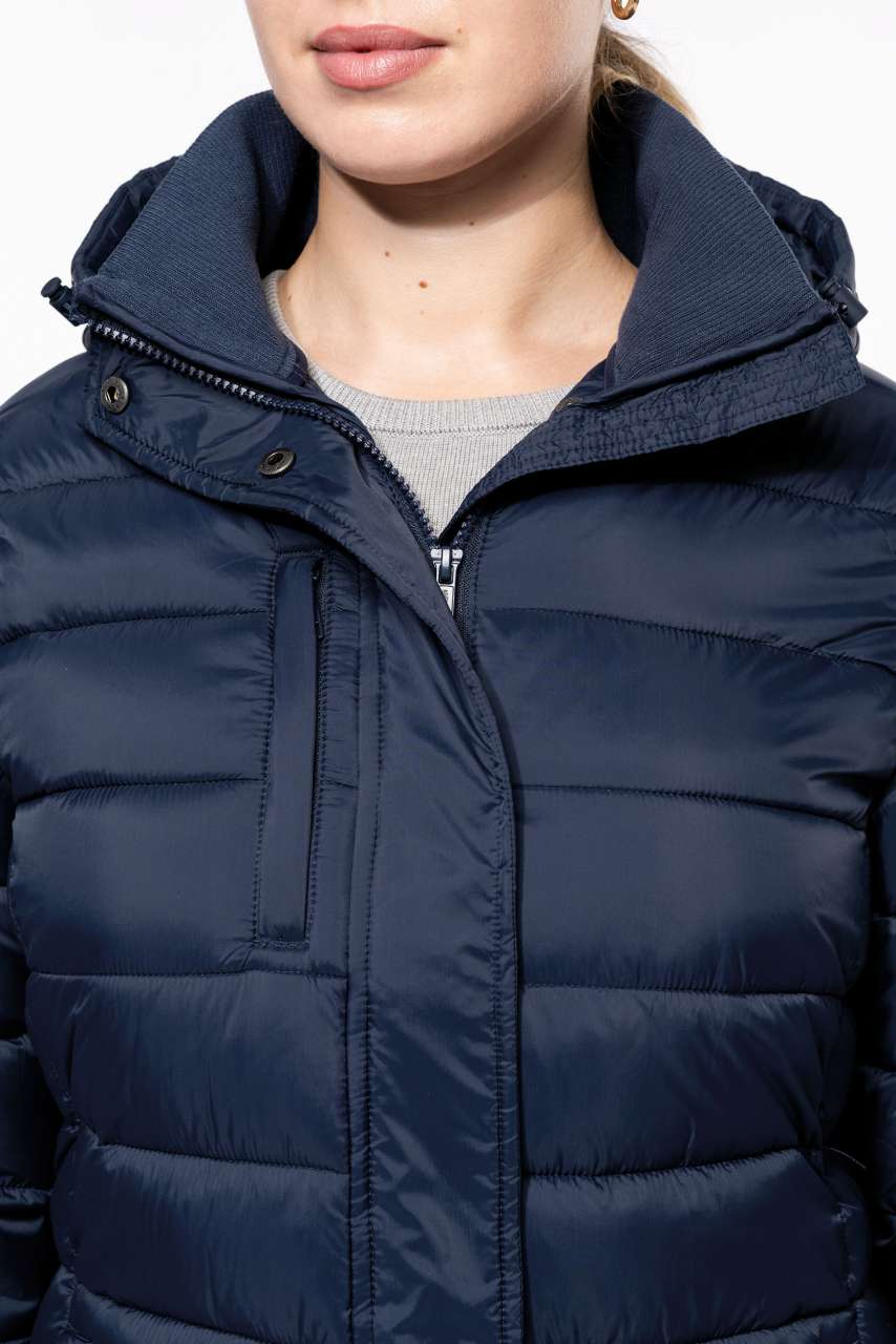 KA6129 - LADIES' LIGHTWEIGHT HOODED PADDED PARKA