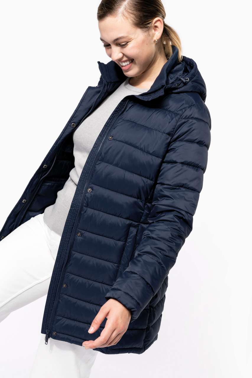KA6129 - LADIES' LIGHTWEIGHT HOODED PADDED PARKA
