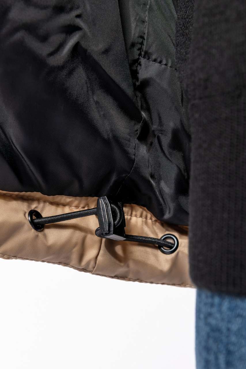 KA6163 - UNISEX BI-TONE PADDED JACKET WITH HOOD