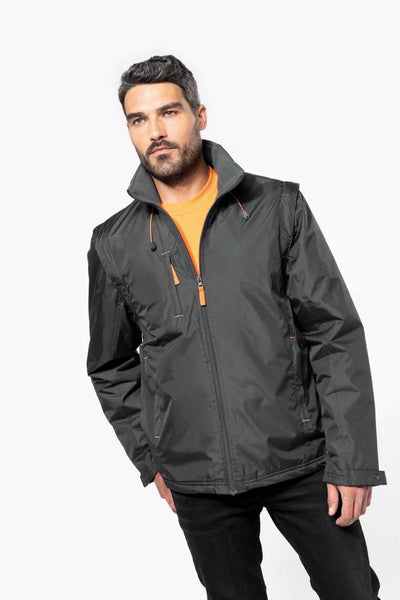 KA639 - SCORE - DETACHABLE-SLEEVED BLOUSON JACKET