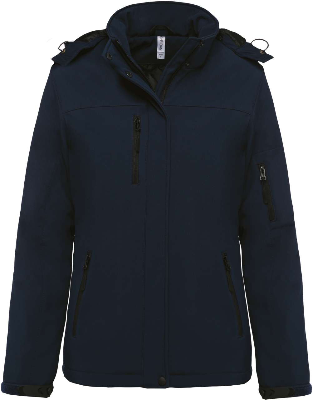 KA651 - LADIES’ HOODED SOFTSHELL LINED PARKA