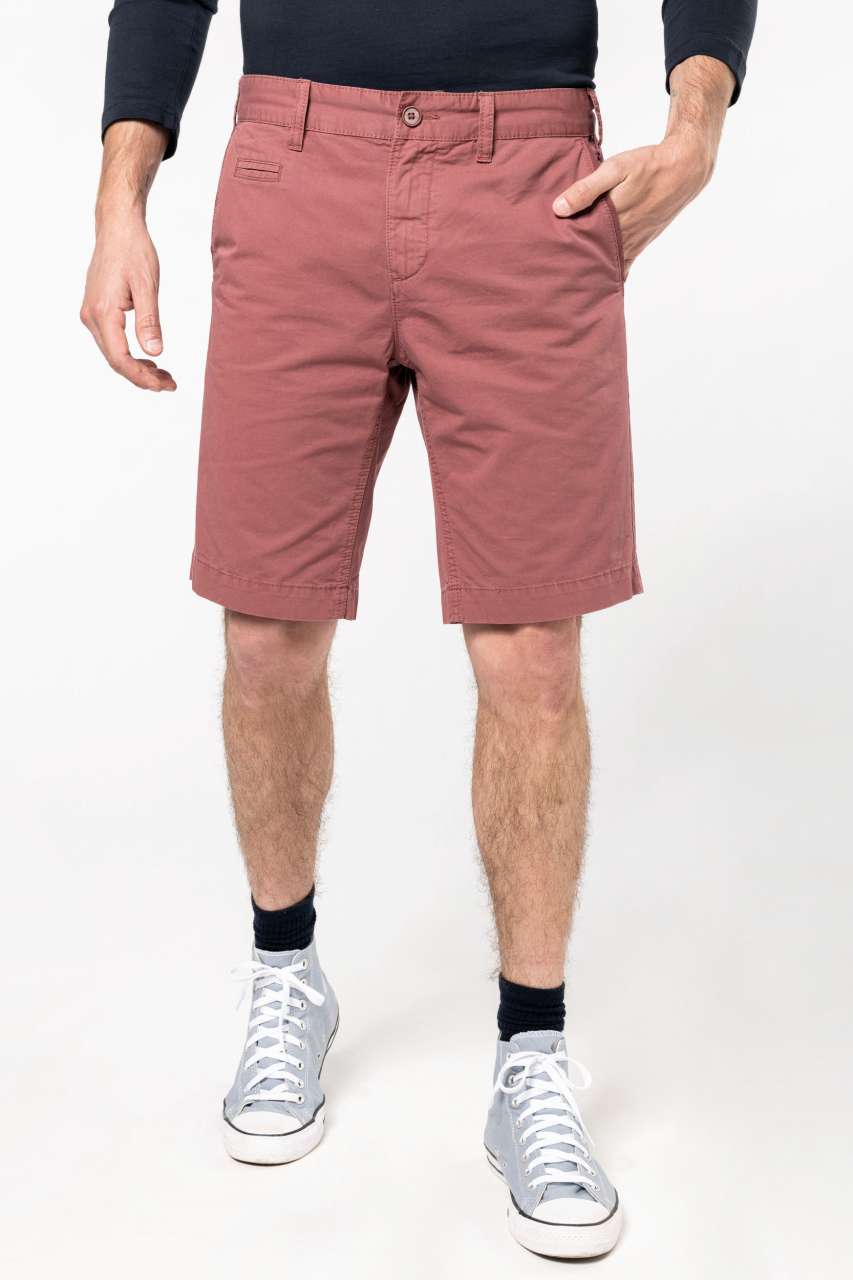 KA752 - MEN'S WASHED EFFECT BERMUDA SHORTS