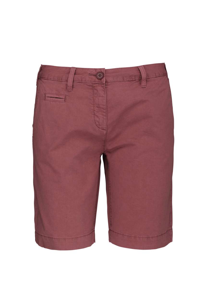 KA753 - LADIES' WASHED EFFECT BERMUDA SHORTS