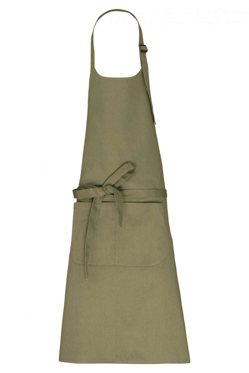 KA8007 - APRON WITH POCKET IN ORGANIC COTTON