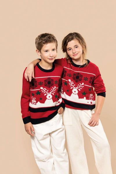 KA9012 - KIDS’ CREW NECK CHRISTMAS JUMPER