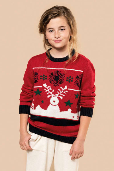 KA9012 - KIDS’ CREW NECK CHRISTMAS JUMPER