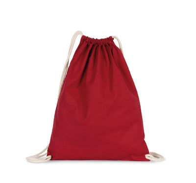KI0139 - ORGANIC COTTON BACKPACK WITH DRAWSTRING CARRY HANDLES