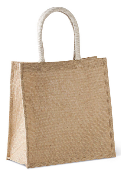 KI0274 - JUTE CANVAS TOTE - LARGE