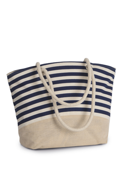KI0283 - JUTE CANVAS DUFFEL SHOPPING BAG