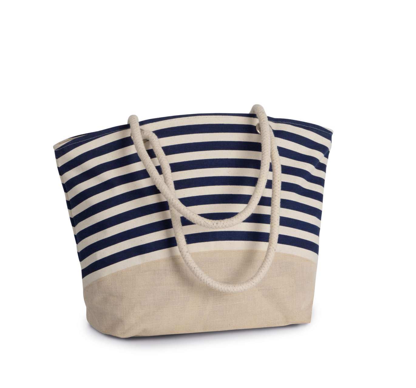 KI0283 - JUTE CANVAS DUFFEL SHOPPING BAG