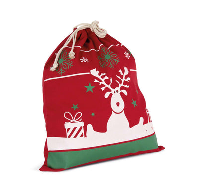 KI0735 - DRAWSTRING BAG WITH CHRISTMAS PATTERNS