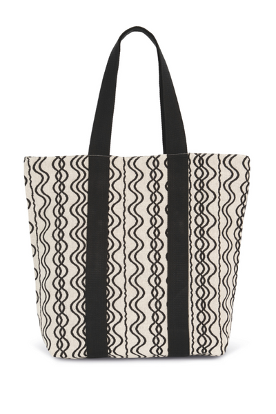 KI5212 - RECYCLED SHOPPING BAG - WAVY PATTERN