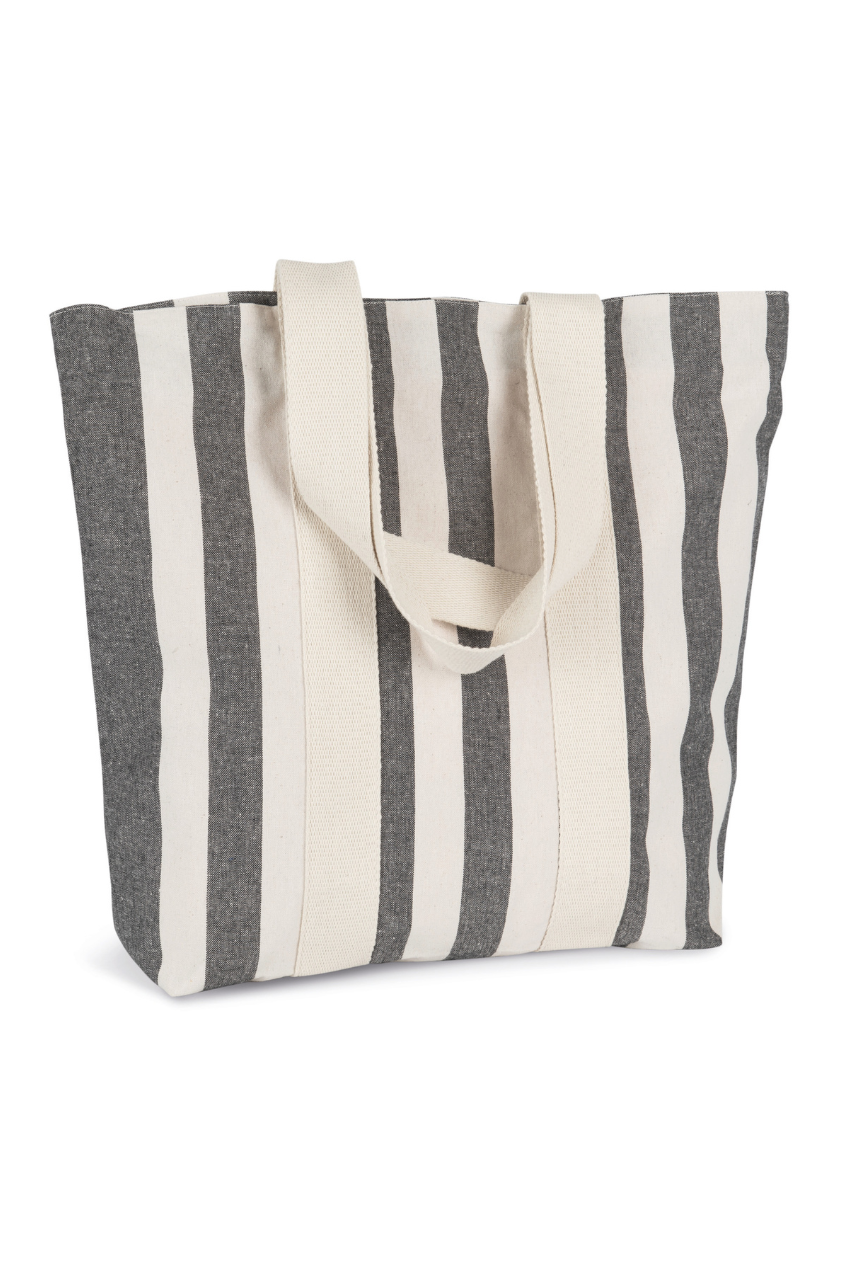 KI5213 - RECYCLED SHOPPING BAG - STRIPED PATTERN