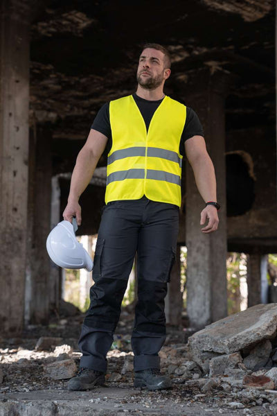 KXX217 - BASIC SAFETY VEST FOR PRINT "KARLSRUHE" - 2 VELCRO