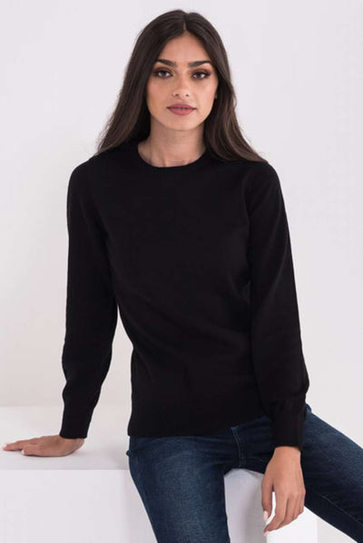 LWL9188 - LADIES’ CREW NECK FINE GAUGE COTTON PULLOVER